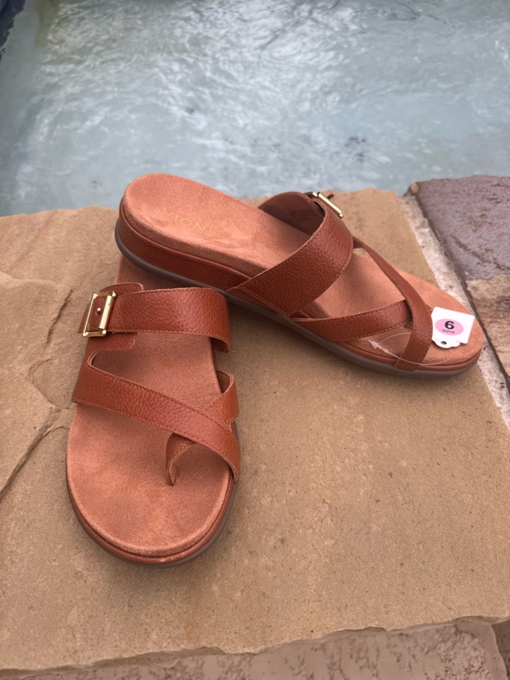 Vionic Carmela Leather Sandals – Size 9 – NEW - Picture 9 of 12